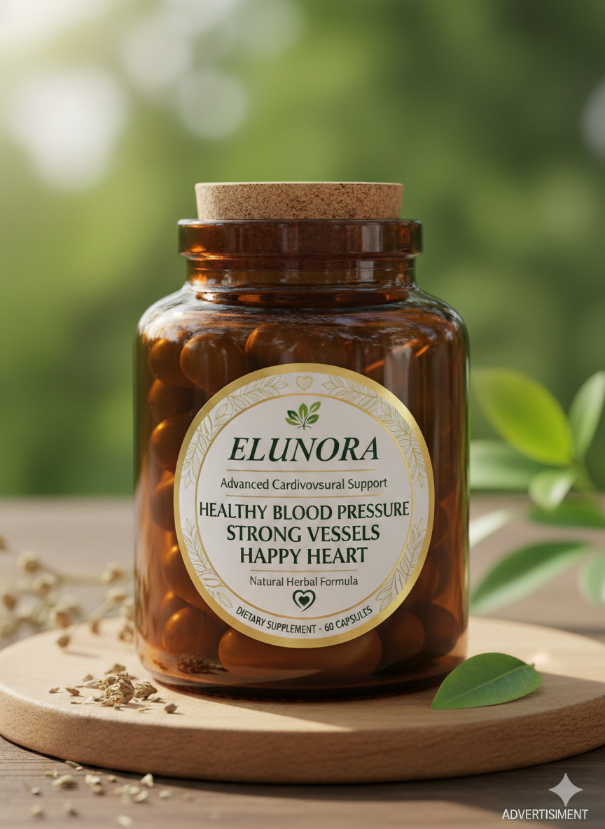 Elunora dietary supplement bottle on a neutral surface